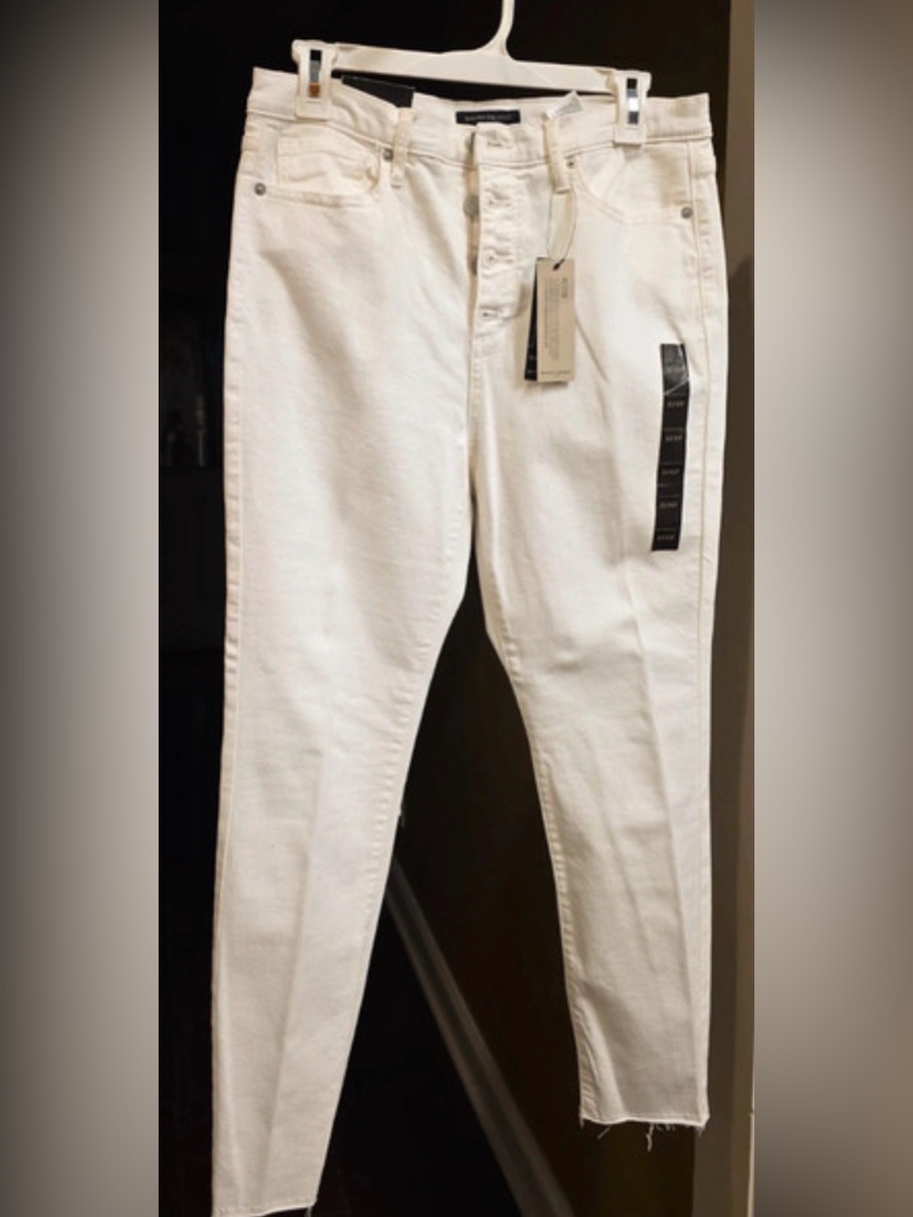 NWT-10waist 30 petite preppy, golf Banana Republic Women's White Skinny Jeans - Picture 5 of 5